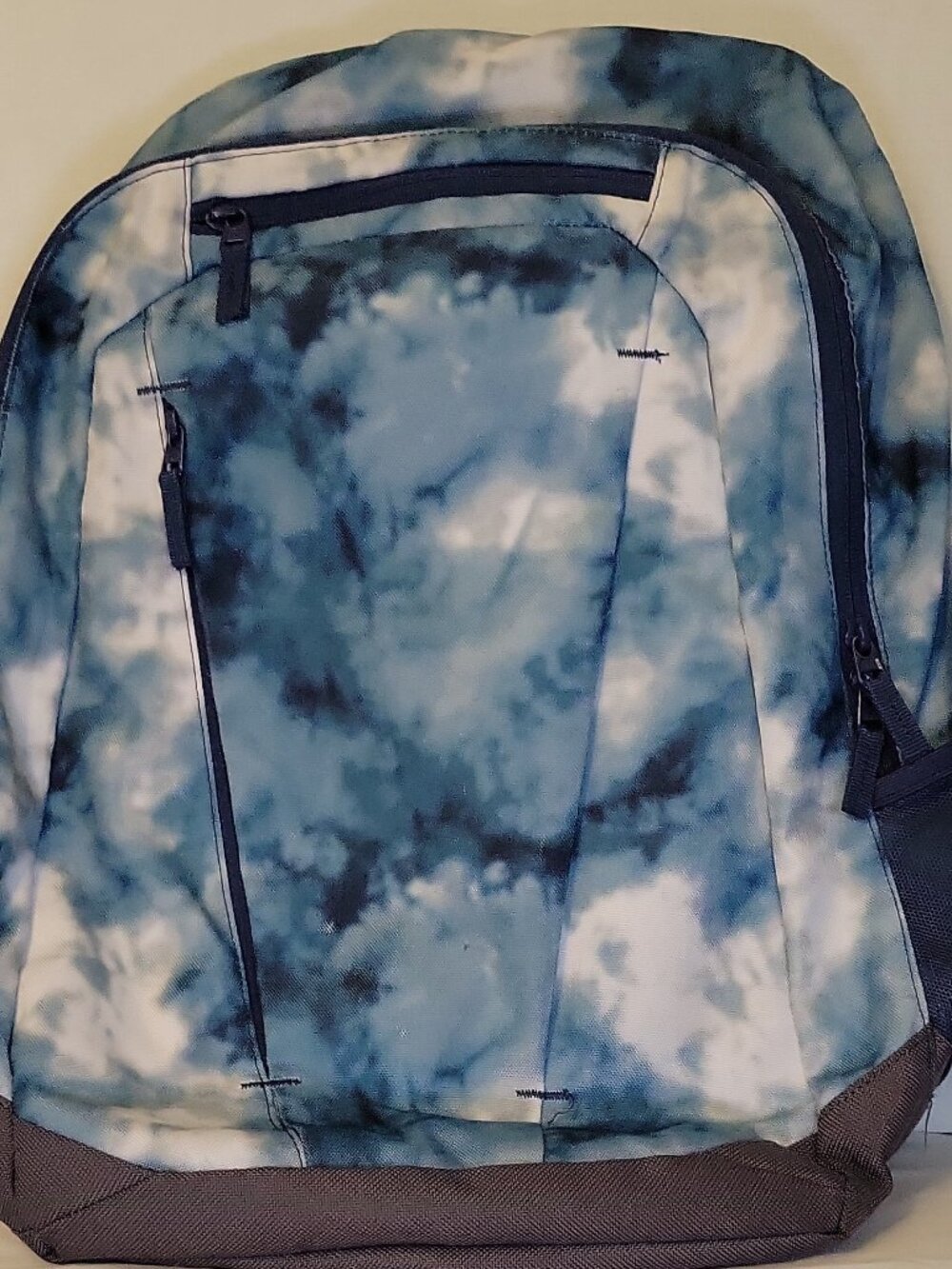 Lands' End Kids Backpack, Large, Blue, Pockets, Nametag, Waist Belt, Camo Laptop